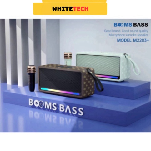 Loa Bluetooth Hát Karaoke M2203 Nhỏ Gọn Tiện Lợi Hỗ trợ thẻ Micro SD & USB Hàng Chính Hãng- HIGHTECH | BigBuy360 - bigbuy360.vn