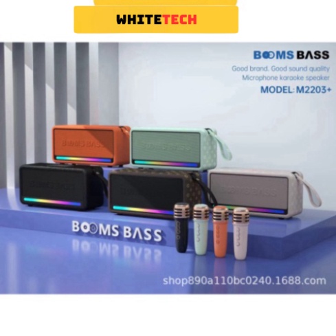 Loa Bluetooth Hát Karaoke M2203 Nhỏ Gọn Tiện Lợi Hỗ trợ thẻ Micro SD & USB Hàng Chính Hãng- HIGHTECH | BigBuy360 - bigbuy360.vn