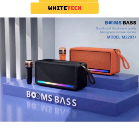 Loa Bluetooth Hát Karaoke M2203 Nhỏ Gọn Tiện Lợi Hỗ trợ thẻ Micro SD & USB Hàng Chính Hãng- HIGHTECH | BigBuy360 - bigbuy360.vn