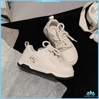 Đen Giày Thể Thao Thoáng Khí In Hình Gấu Trúc Dễ Thương Cho Nữ