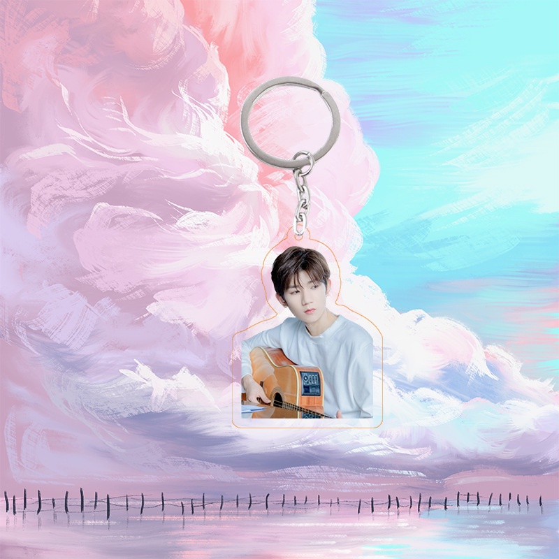 Móc Treo TFBOYS 2 Mặt - Móc Chìa Khóa Hình TFBOYS Bằng Mica Acrylic