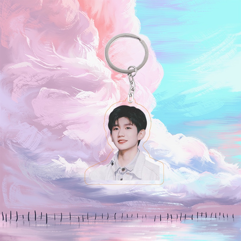 Móc Treo TFBOYS 2 Mặt - Móc Chìa Khóa Hình TFBOYS Bằng Mica Acrylic