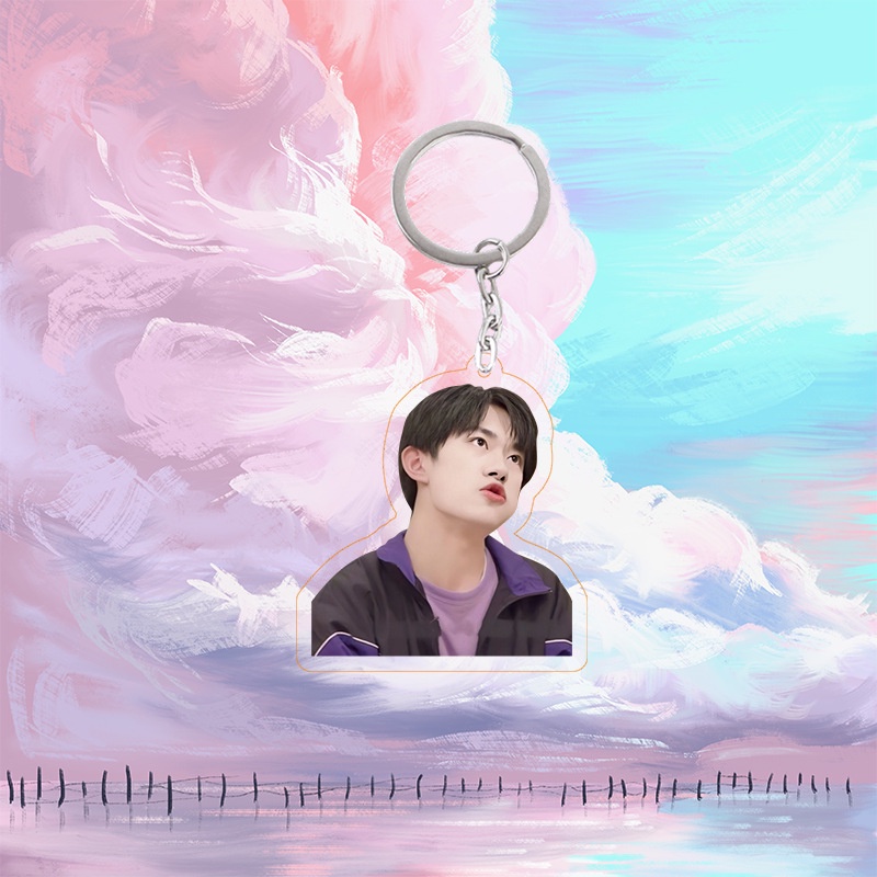 Móc Treo TFBOYS 2 Mặt - Móc Chìa Khóa Hình TFBOYS Bằng Mica Acrylic