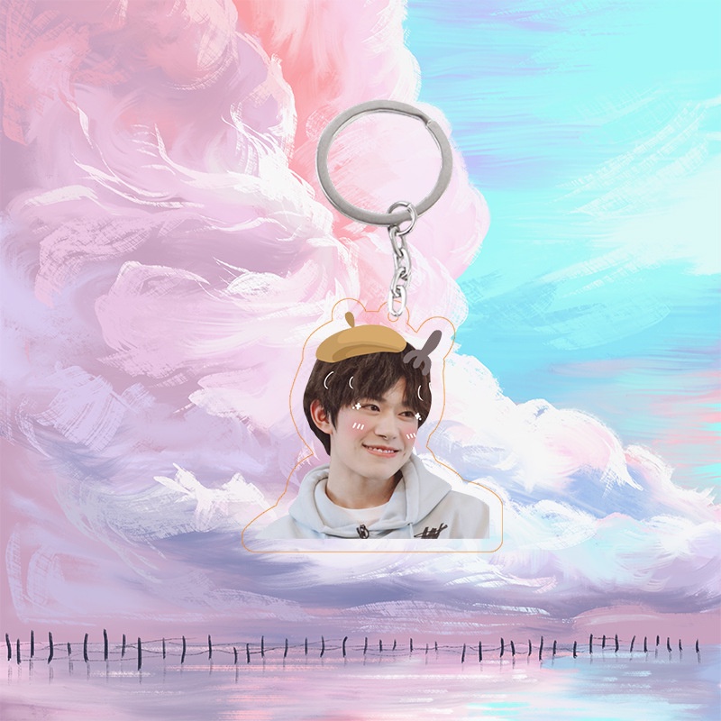Móc Treo TFBOYS 2 Mặt - Móc Chìa Khóa Hình TFBOYS Bằng Mica Acrylic