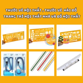 Thước vẽ kỹ thuật , thước nội thất , thước hải đồ - trang trí nội thất nhà và đồ nội thất
