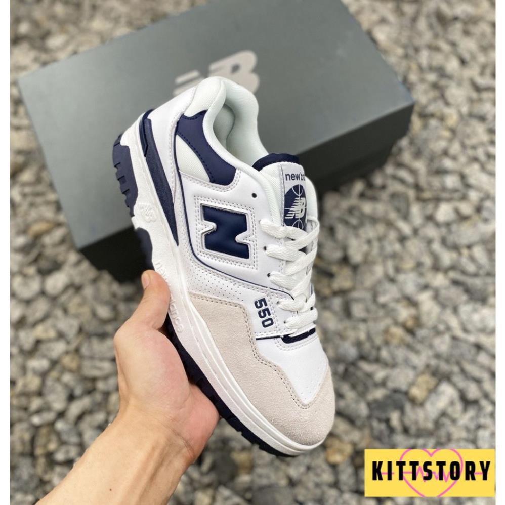 Giày New Balance 550 ‘White Navi’,Xanh Than, giày thể thao nam nữ, bản chuẩn Trung xịn, Full Bill Box