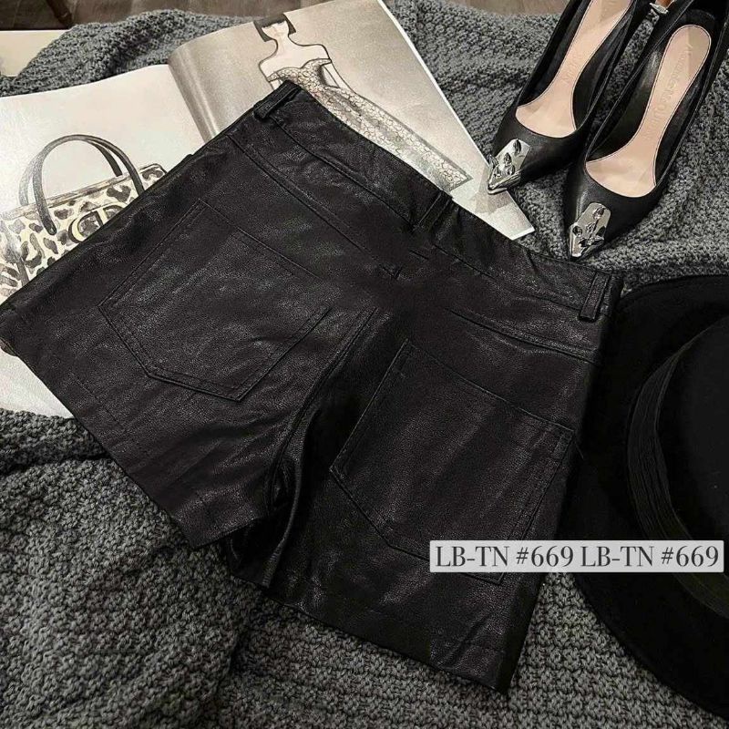 Quần váy da ngắn hàng QC