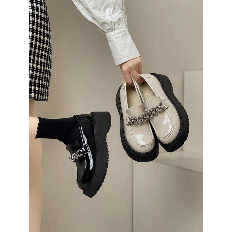 XẢ KHO SIÊU RẺ Giày nữ Oxford cổ thấp đế nâu 2 màu siêu đẹp