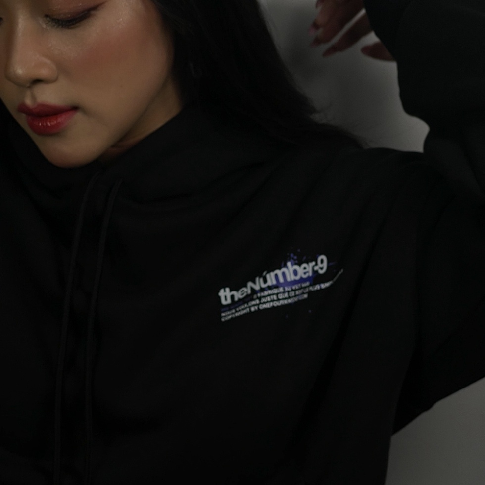 Áo Hoodie The Number 9,Áo nỉ form rộng mũ 2 lớp tay phồng chất nỉ bông 100%cotton premium