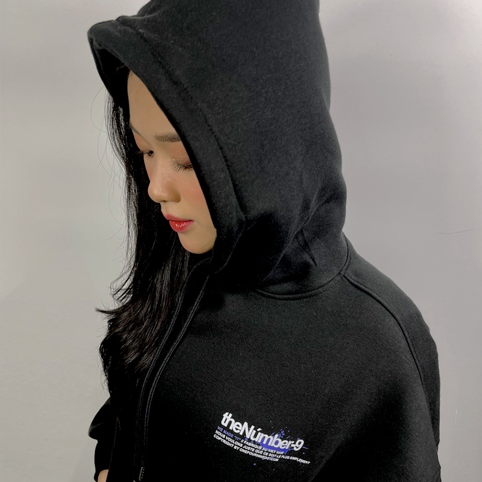 Áo Hoodie The Number 9,Áo nỉ form rộng mũ 2 lớp tay phồng chất nỉ bông 100%cotton premium