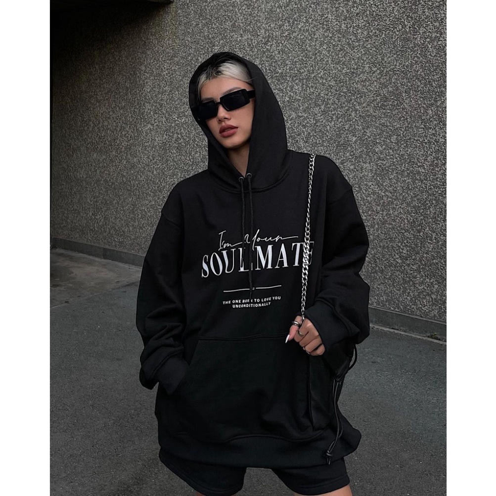Áo Hoodie Local Brand Unisex SILENCE T-SHIRT/ "SOULMATE" , áo hoodie nỉ bông nam nuex unisex form rộng cứng cáp oversize