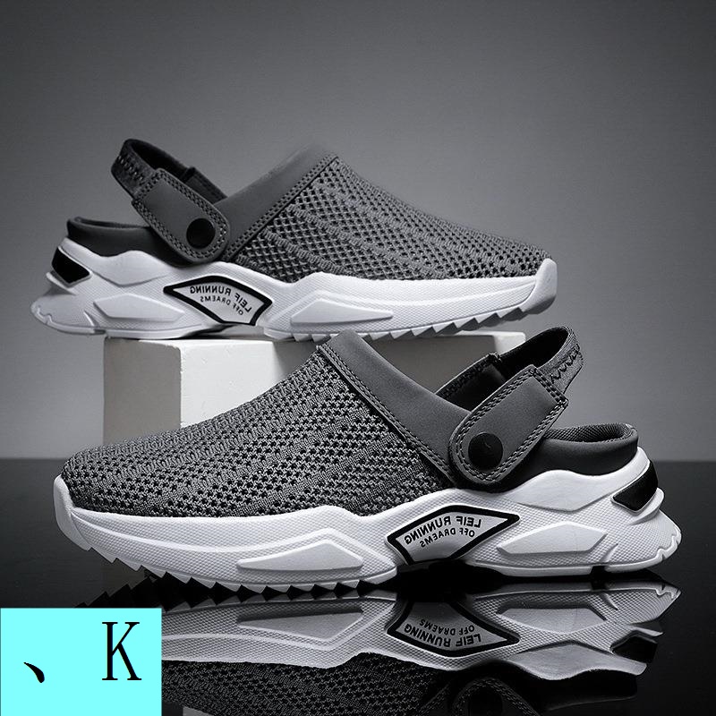 Dép Sandal Đục Lỗ Không Gót Chống Trượt Có size Lớn Thời Trang Mùa Hè Cho Nam Giới