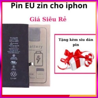 Pin eu zin cho ip 5, 5s, 5c, 5se, 6, 6p, 6s, 6sp, 7, 7p, 8, 8p mới bảo hành 12 tháng tặng kèm siu dán chất chất mdst