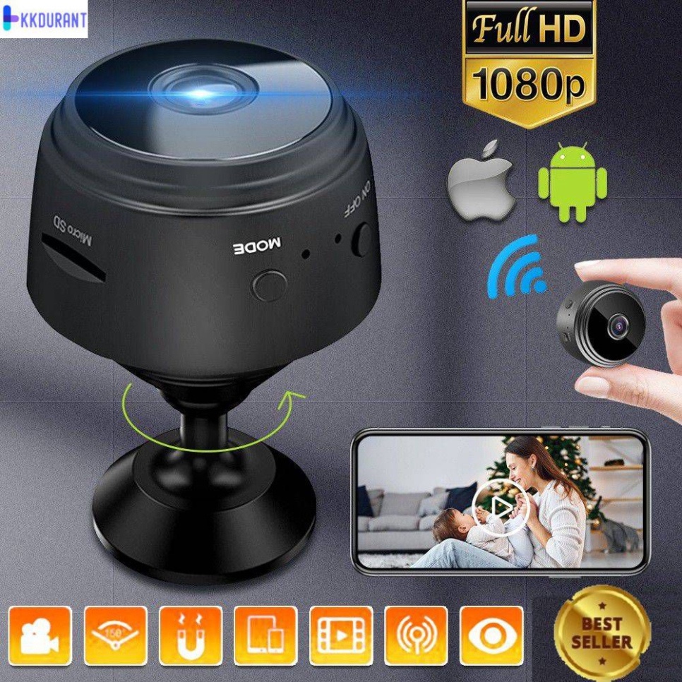 Camera mini siêu nhỏ giám sát A9 FullHD 1080p IP wifi kết nối Từ Xa với điện thoại HOT | BigBuy360 - bigbuy360.vn