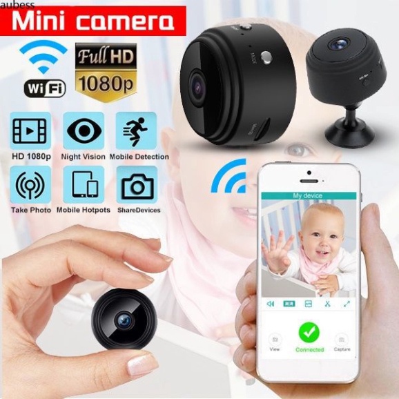 Camera mini siêu nhỏ giám sát A9 FullHD 1080p IP wifi kết nối Từ Xa với điện thoại HOT | BigBuy360 - bigbuy360.vn