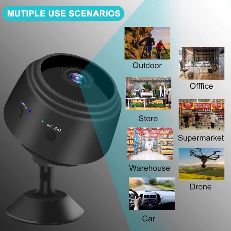 Camera mini siêu nhỏ giám sát A9 FullHD 1080p IP wifi kết nối Từ Xa với điện thoại HOT | BigBuy360 - bigbuy360.vn