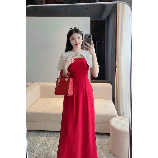 Áo dài cách tân lựa phôi tata cao cấp.đẹp mềm mại hàng thiết kế