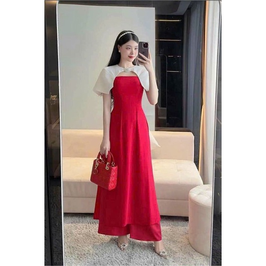Áo dài cách tân lựa phôi tata cao cấp.đẹp mềm mại hàng thiết kế