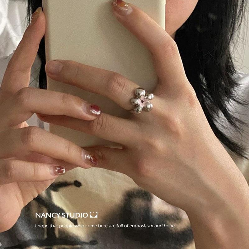Mới Nhẫn Hình Hoa Phong Cách niche Ngọt Ngào Cao Cấp Thời Trang Cho Nữ
