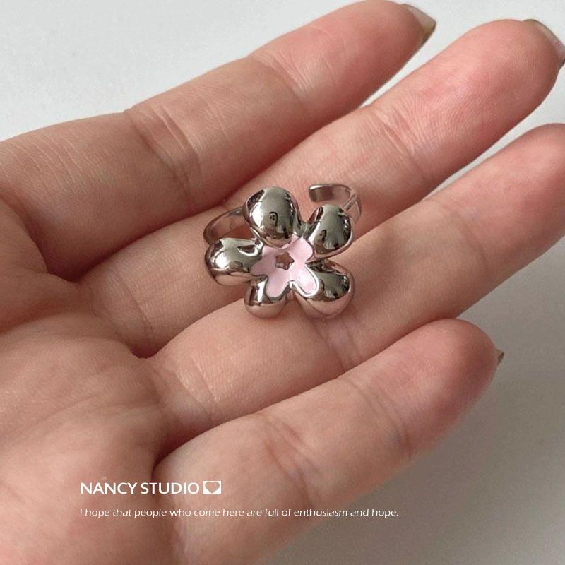 Mới Nhẫn Hình Hoa Phong Cách niche Ngọt Ngào Cao Cấp Thời Trang Cho Nữ