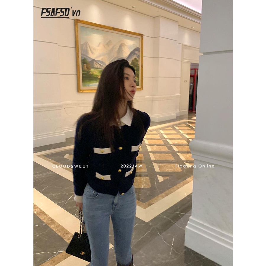 Honypove Áo Khoác cardigan Dệt Kim cotton Cao Cấp Phong Cách Mới Xuân Thu 2023