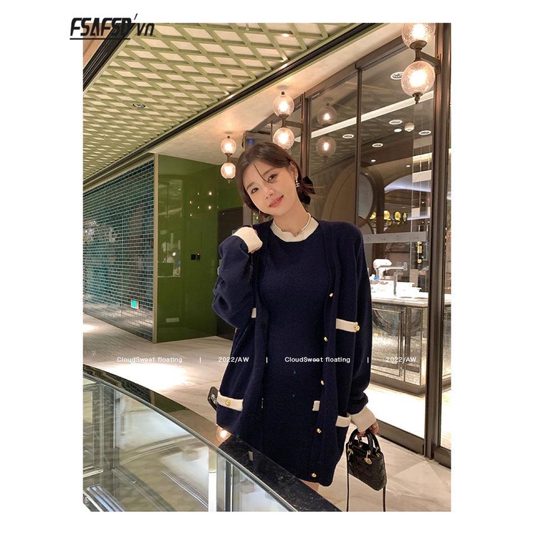 Honypove Áo Khoác cardigan Dệt Kim cotton Cao Cấp Phong Cách Mới Xuân Thu 2023