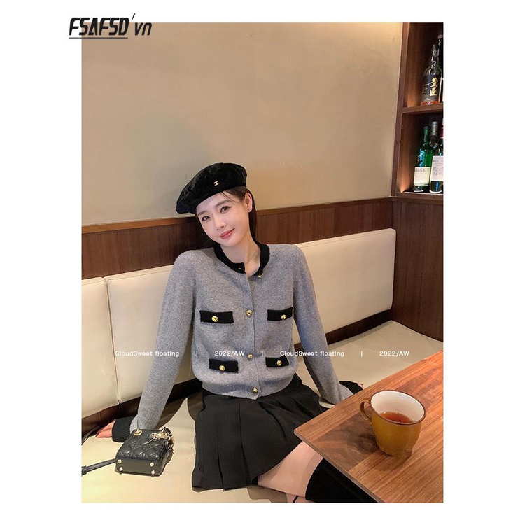 Honypove Áo Khoác cardigan Dệt Kim cotton Cao Cấp Phong Cách Mới Xuân Thu 2023