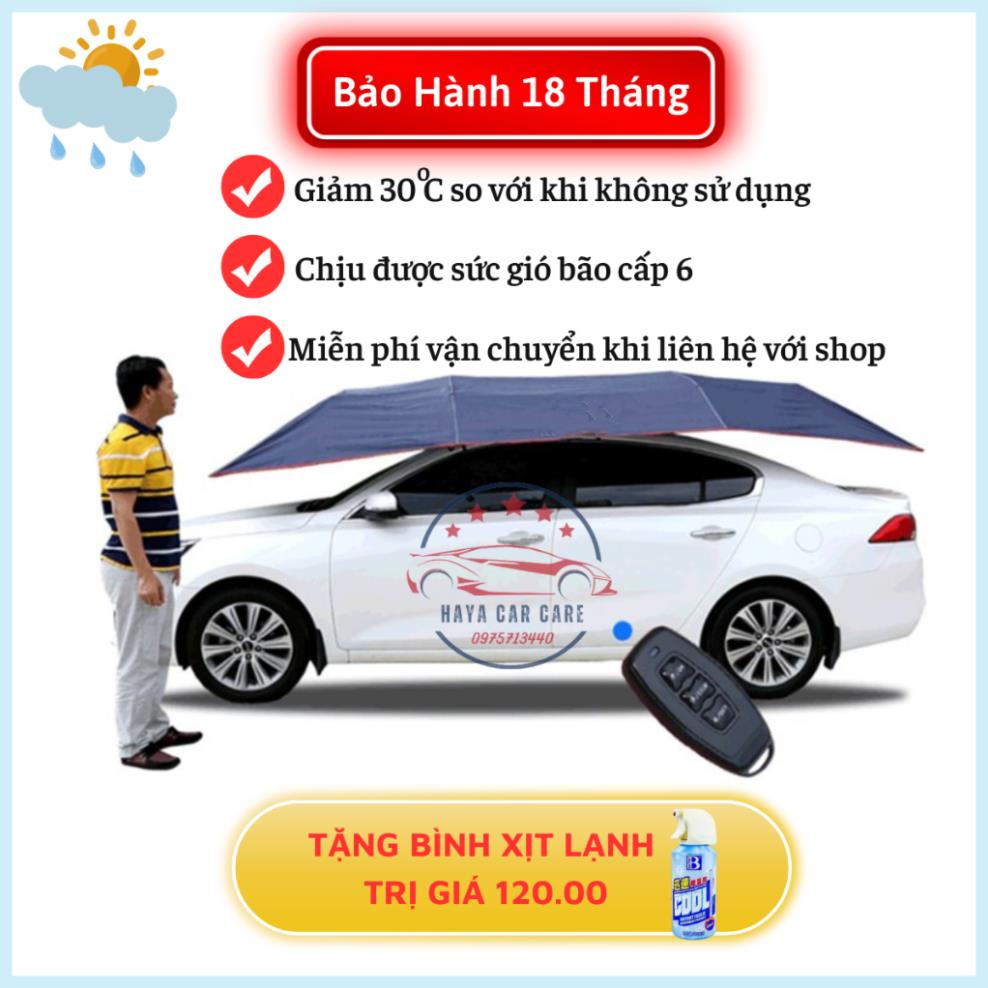 Ô che nắng ô tô, dù che xe hơi loại bán tự động và tự động điều khiển thông minh chính hãng (ảnh thật)