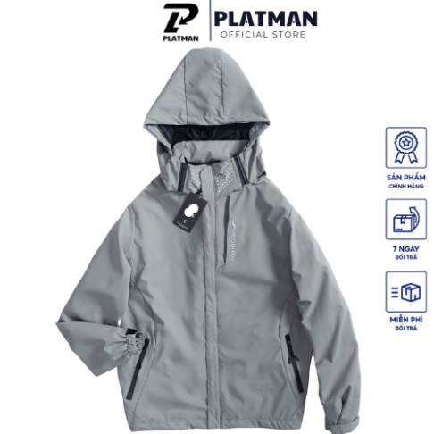 Áo Khoác gió Nam nữ 2 Lớp Lót Lưới Siêu Phẩm Cản Gió Chống Nước thương hiệu PLATMAN