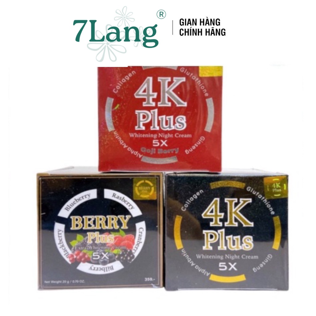 Kem Giảm Nám Tàn Nhang Trắng Da 4K Berry 4K PLUS 20G