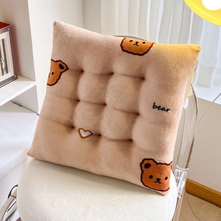 Đệm Lót Ghế Ngồi Văn Phòng Hình Vuông Dày Dặn Êm Ái