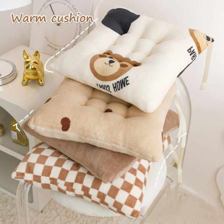 Đệm Lót Ghế Ngồi Văn Phòng Hình Vuông Dày Dặn Êm Ái