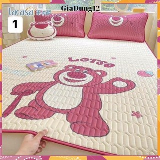 Chiếu điều hòa cao su non 5D bọc đệm chiếu điều hòa cao su non latex họa tiết dis.ney bo chun đệm cao mềm mát Giadung12