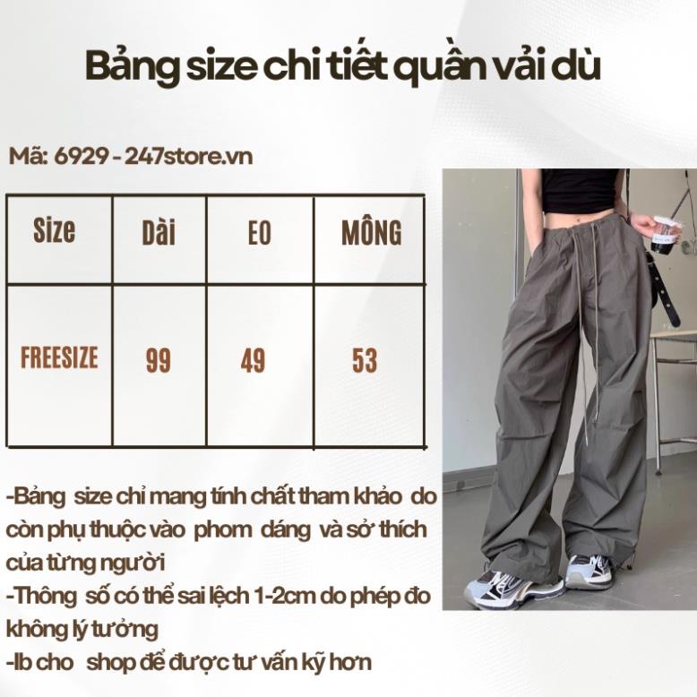 QUẦN TÚI VẢI vải dù mát có cạp chun sau form rộng dây rút gấu 23 August Store - Quanvaidu_6929_P13K11