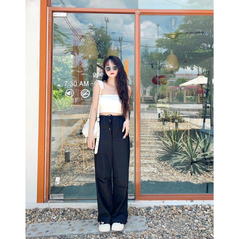 QUẦN TÚI VẢI vải dù mát có cạp chun sau form rộng dây rút gấu 23 August Store - Quanvaidu_6929_P13K11