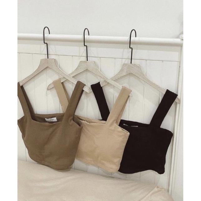 ÁO 2 DÂY  bản to có mút ngực 2 dây croptop Ao2daybantocodem6045/P1K12 | BigBuy360 - bigbuy360.vn