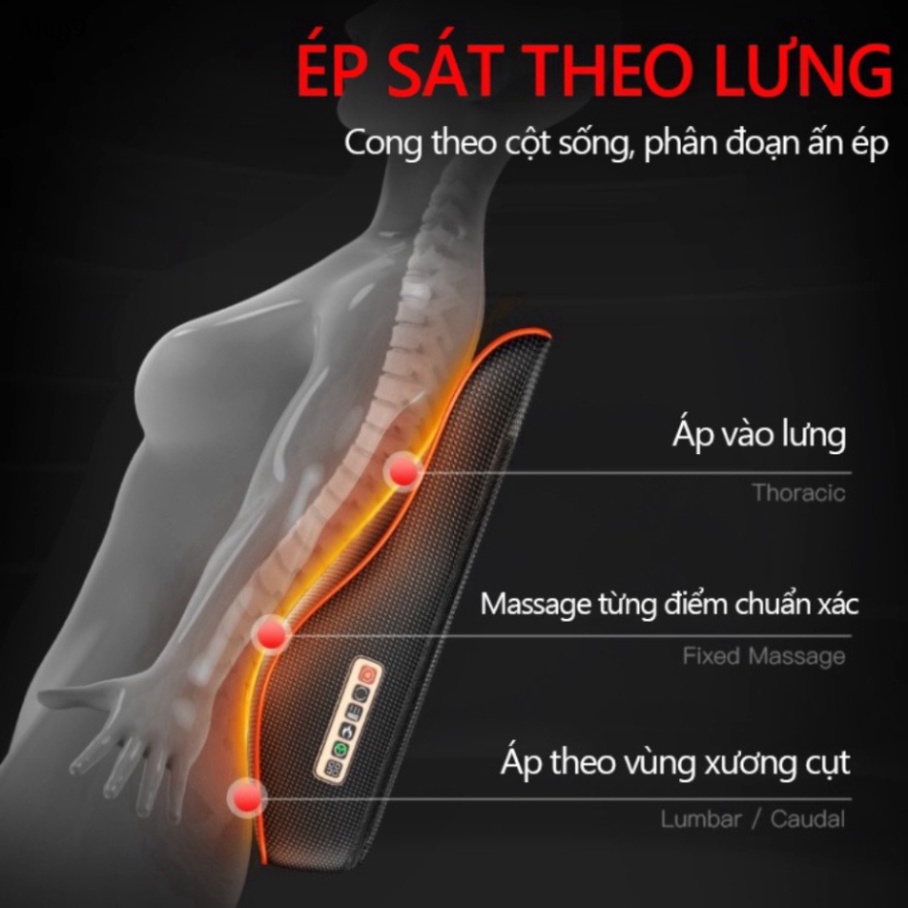 Gối massage cổ vai gáy, máy massage toàn thân đa năng cao cấp