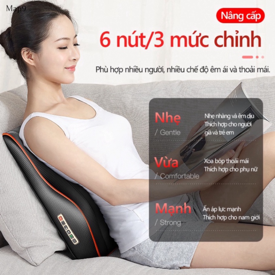 Gối massage cổ vai gáy, máy massage toàn thân đa năng cao cấp