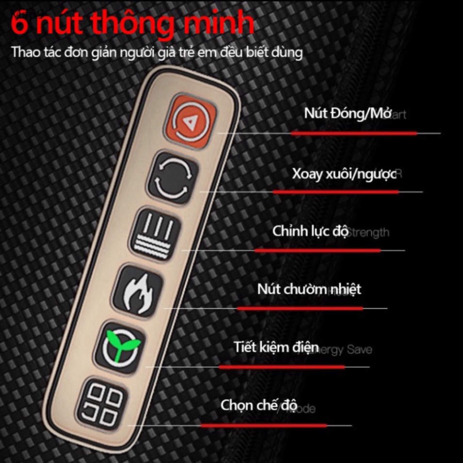 Gối massage cổ vai gáy, máy massage toàn thân đa năng cao cấp