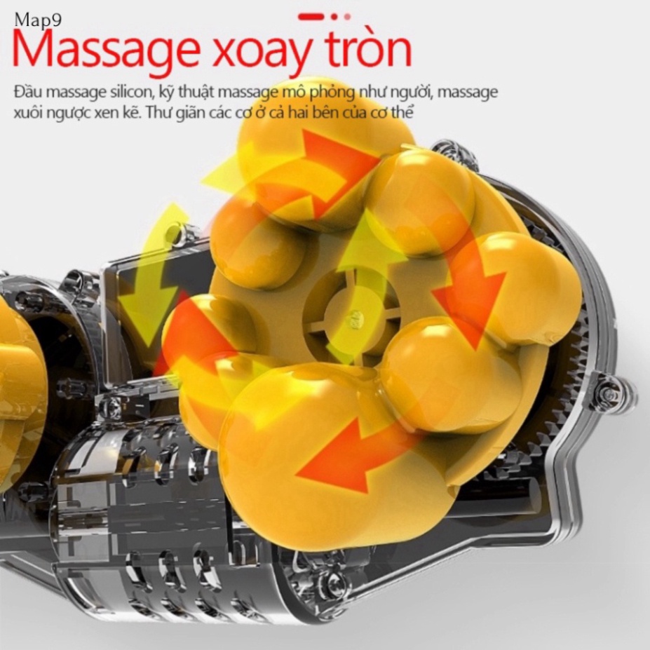 Gối massage cổ vai gáy, máy massage toàn thân đa năng cao cấp