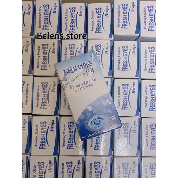 Nước ngâm lens - Nước nhỏ mắt lens Fresh Eyes chính hãng Hàn Quốc