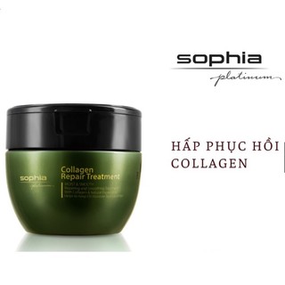 Kem Hấp Tóc Sophia Platinum Colagen Ủ tóc, dưỡng tóc Tóc Mềm, chăm sóc Tóc, Phục Hồi Tóc Hư Tổn, tóc đẹp 450Ml Hàn Quốc