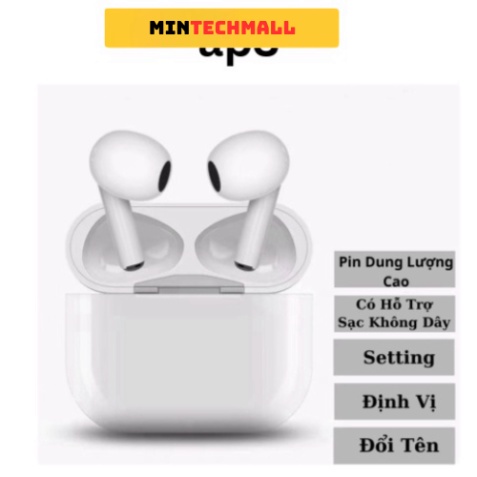 Tai Nghe Bluetooth Không Dây AP2,Pro,AP3,Pro2 ,Pin Trâu 6h,Full Chức Năng AP75,BH 12 Tháng