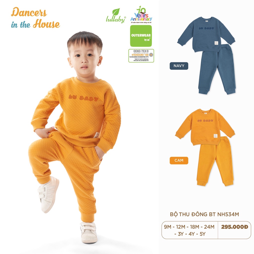 Lullaby - Bộ chần bồng bé trai, bé gái Lullaby NH534M/NH535M