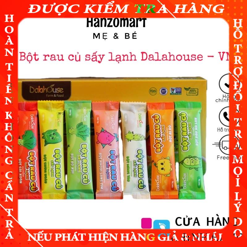 Bột rau củ cho bé ăn dặm sấy lạnh Dalathouse Dalahouse gói 3gr 10gr