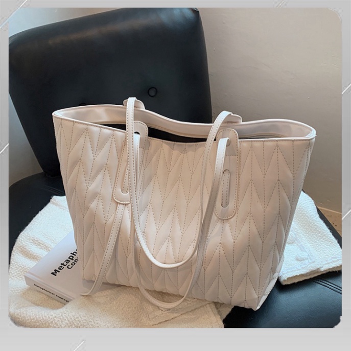 D113 Túi xách bản to chất da siêu mềm kiểu dáng đơn giản