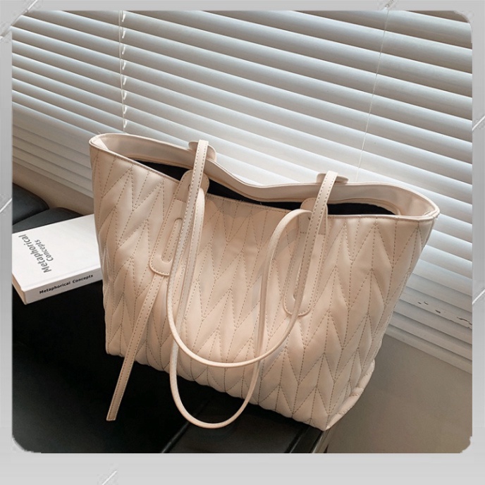 D113 Túi xách bản to chất da siêu mềm kiểu dáng đơn giản