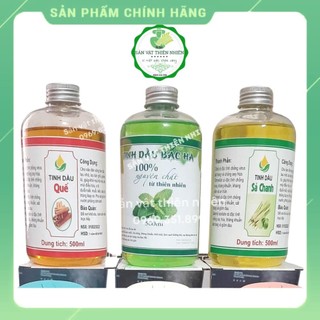 Tinh dầu Sả - Quế - Bạc Hà Chai 500ml