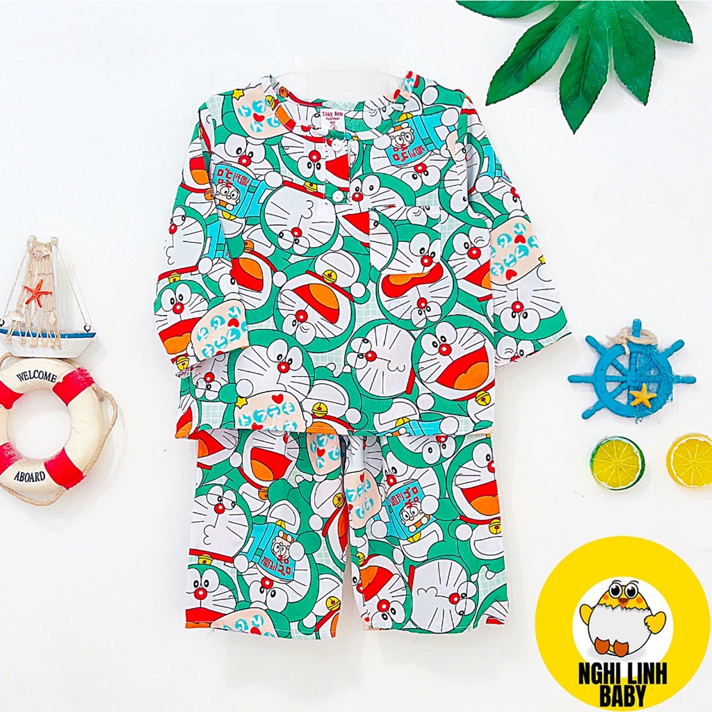 Bộ quần áo cho bé trai, thời trang trẻ em tay dài quần dài cho bé từ 9-36kg - Nghi Linh Baby