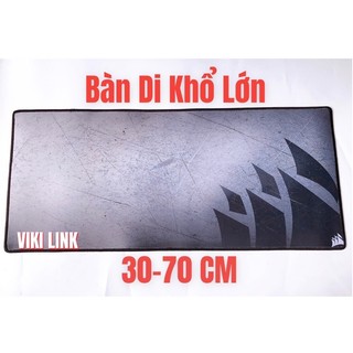 Mouse Pad, Miếng Lót Chuột Cỡ Lớn, Bàn Di Chuột bo viền Corsair 30*70 cm hình cánh buồm, chất liệu cao su bền, đẹp.